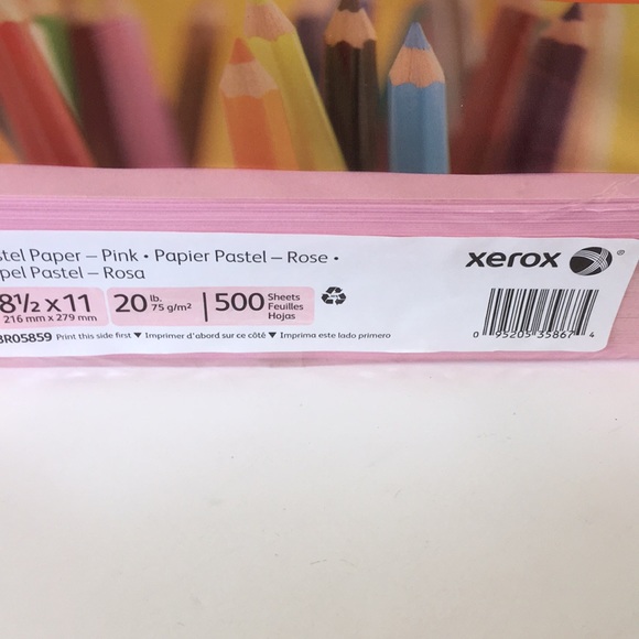 Xerox “ Pastel Paper”, 500 sheets, 20 lb, pink - Picture 3 of 5